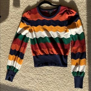 Forever 21 multicolor striped sweater